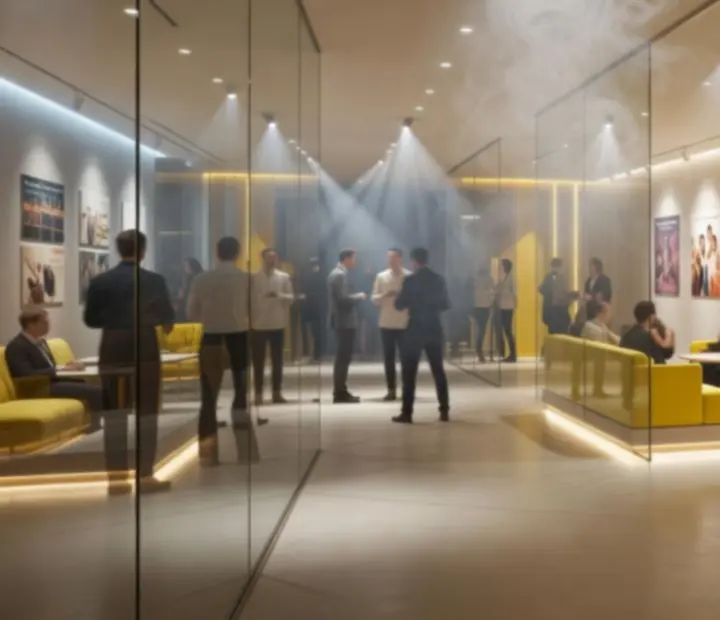 Modern fénytechnika és vizuális elemek egy Social Fun Venue eseményen